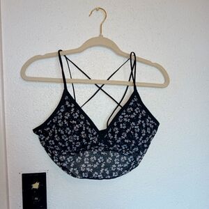 NWT Gilly Hicks Floral Bralette L